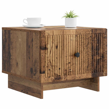 Kaffeebord med låda Gammalt trä 49 x 50 x 40 cm Konstruerat trä