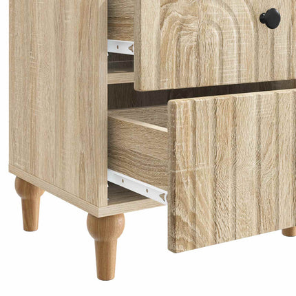 Nattduksbord Sonoma-ek 43 x 34,5 x 48 cm Konstruerat trä