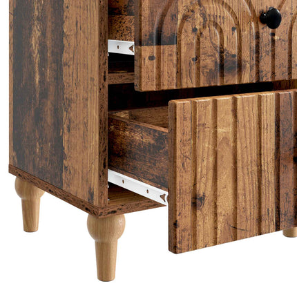 Nattduksbord Gammalt trä 43 x 34,5 x 48 cm Konstruerat trä