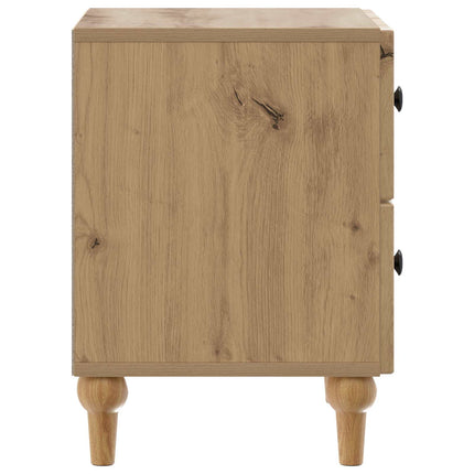 Nattduksbord Artisan-ek 43 x 34,5 x 48 cm Konstruerat trä