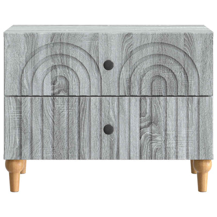 Nattduksbord Grå sonoma-ek 62 x 34,5 x 48 cm Konstruerat trä