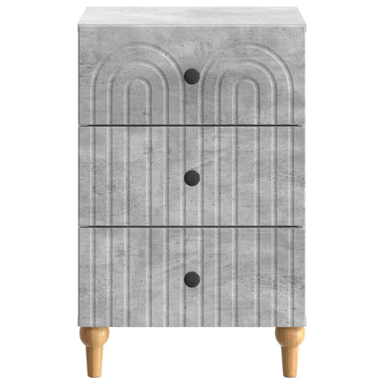 Nattduksbord Betonggrå 43x 41 x 66,5 cm Konstruerat trä