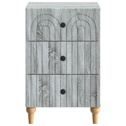 Nattduksbord Grå sonoma-ek 43x 41 x 66,5 cm Konstruerat trä