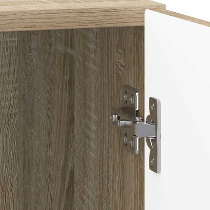 Nattduksbord 2 pcs Sonoma-ek 43 x 34,5 x 50 cm Konstruerat trä