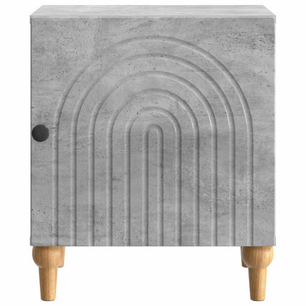 Nattduksbord Betonggrå 43 x 34,5 x 50 cm Konstruerat trä