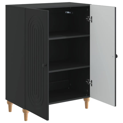 Sideboard Svart 66 x 34,5 x 90 cm Konstruerat trä
