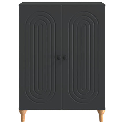 Sideboard Svart 66 x 34,5 x 90 cm Konstruerat trä