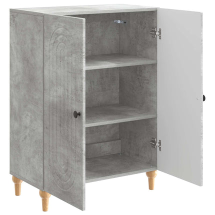 Sideboard Betonggrå 66 x 34,5 x 90 cm Konstruerat trä