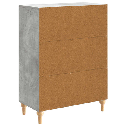 Sideboard Betonggrå 66 x 34,5 x 90 cm Konstruerat trä