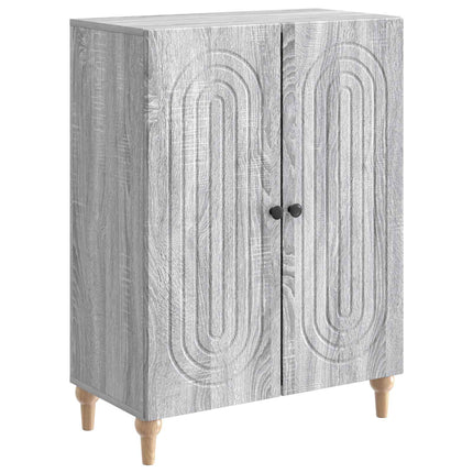 Sideboard Grå sonoma-ek 66 x 34,5 x 90 cm Konstruerat trä