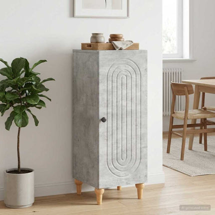 Sideboard Betonggrå 33 x 34,5 x 90 cm Konstruerat trä