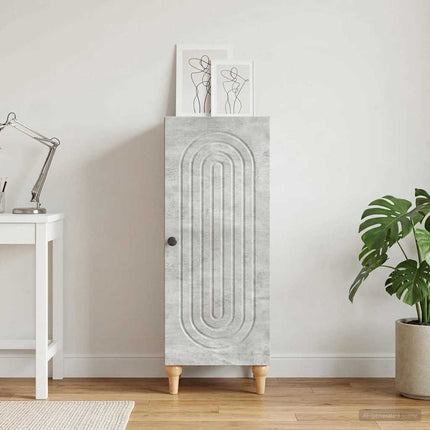 Sideboard Betonggrå 33 x 34,5 x 90 cm Konstruerat trä