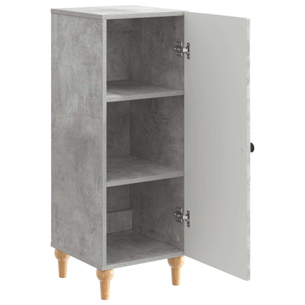Sideboard Betonggrå 33 x 34,5 x 90 cm Konstruerat trä