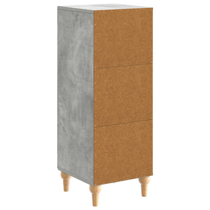 Sideboard Betonggrå 33 x 34,5 x 90 cm Konstruerat trä