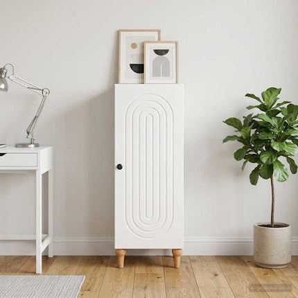 Sideboard Vit högglans 33 x 34,5 x 90 cm Konstruerat trä