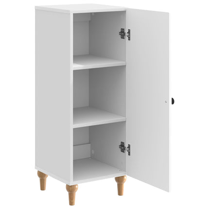 Sideboard Vit högglans 33 x 34,5 x 90 cm Konstruerat trä