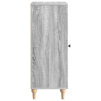 Sideboard Grå sonoma-ek 33 x 34,5 x 90 cm Konstruerat trä