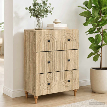 Lådans skåp Sonoma-ek 66 x 34,5 x 90 cm Konstruerat trä