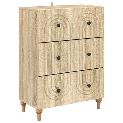 Lådans skåp Sonoma-ek 66 x 34,5 x 90 cm Konstruerat trä