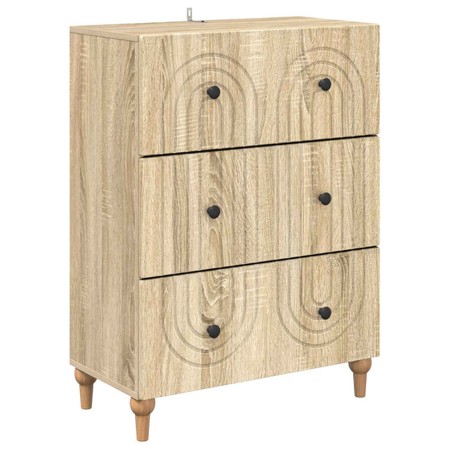 Lådans skåp Sonoma-ek 66 x 34,5 x 90 cm Konstruerat trä