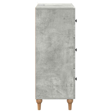 Lådans skåp Betonggrå 66 x 34,5 x 90 cm Konstruerat trä