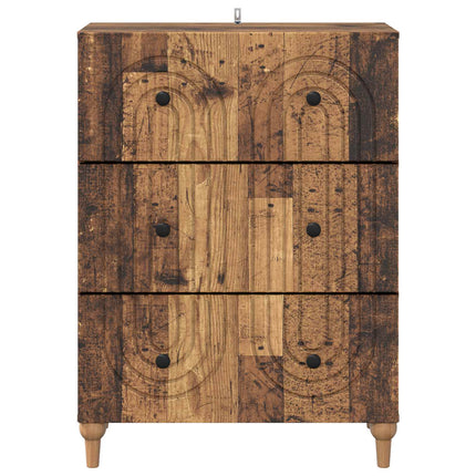 Lådans skåp Gammalt trä 66 x 34,5 x 90 cm Konstruerat trä