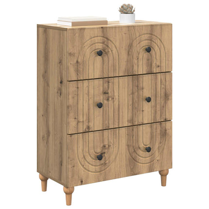Lådans skåp Artisan-ek 66 x 34,5 x 90 cm Konstruerat trä