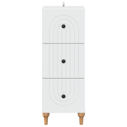 Lådans skåp Vit 33 x 34,5 x 90 cm Konstruerat trä