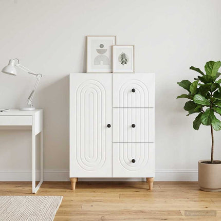 Sideboard Vit 66 x 34,5 x 90 cm Konstruerat trä