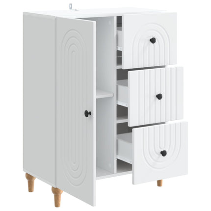 Sideboard Vit 66 x 34,5 x 90 cm Konstruerat trä