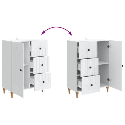 Sideboard Vit 66 x 34,5 x 90 cm Konstruerat trä