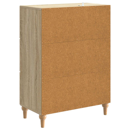 Sideboard med låda Sonoma-ek 66 x 34,5 x 90 cm Konstruerat trä