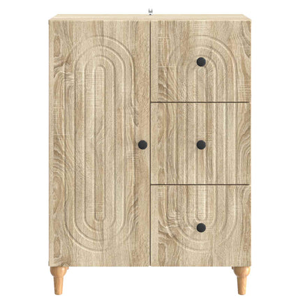 Sideboard med låda Sonoma-ek 66 x 34,5 x 90 cm Konstruerat trä
