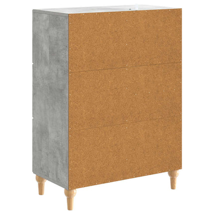 Sideboard med låda Betonggrå 66 x 34,5 x 90 cm Konstruerat trä