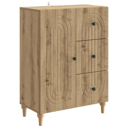 Sideboard med låda Artisan-ek 66 x 34,5 x 90 cm Konstruerat trä