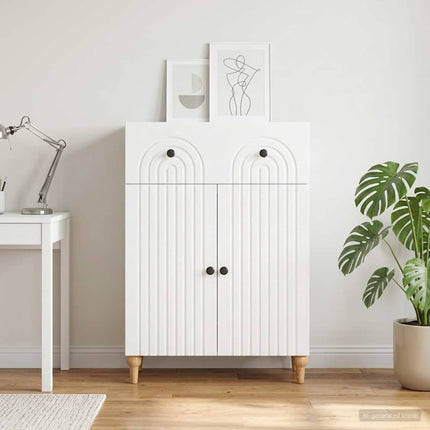 Sideboard Vit 66 x 34,5 x 90 cm Konstruerat trä