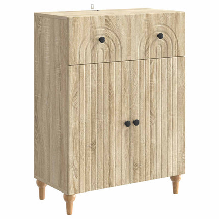 Sideboard med låda Sonoma-ek 66 x 34,5 x 90 cm Konstruerat trä