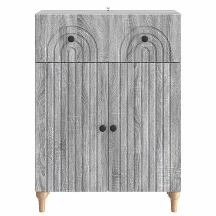 Sideboard Grå sonoma-ek 66 x 34,5 x 90 cm Konstruerat trä