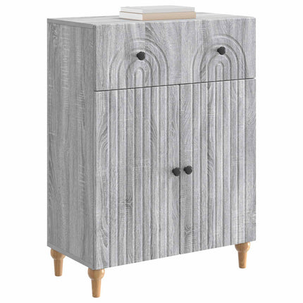 Sideboard Grå sonoma-ek 66 x 34,5 x 90 cm Konstruerat trä