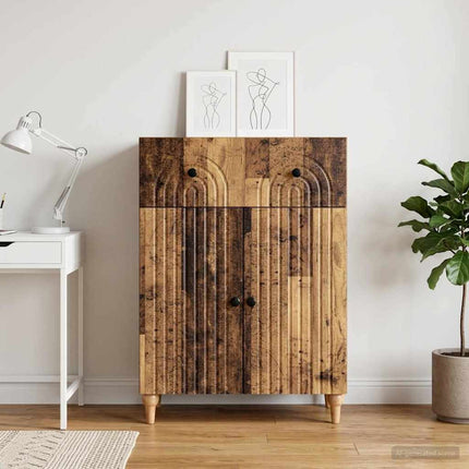 Sideboard Gammalt trä 66 x 34,5 x 90 cm Konstruerat trä