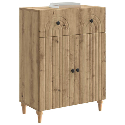 Sideboard med låda Artisan-ek 66 x 34,5 x 90 cm Konstruerat trä
