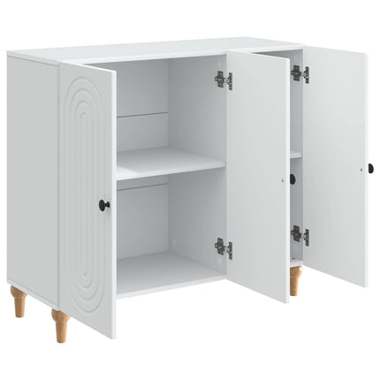 Sideboard Vit 89 x 34,5 x 80 cm Konstruerat trä