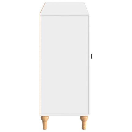 Sideboard Vit högglans 89 x 34,5 x 80 cm Konstruerat trä
