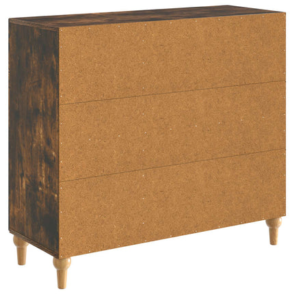 Sideboard Rökt ek 89 x 34,5 x 80 cm Konstruerat trä