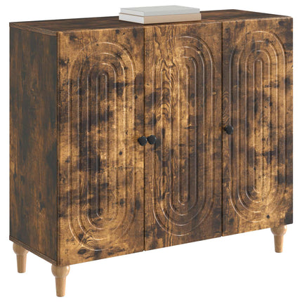 Sideboard Rökt ek 89 x 34,5 x 80 cm Konstruerat trä