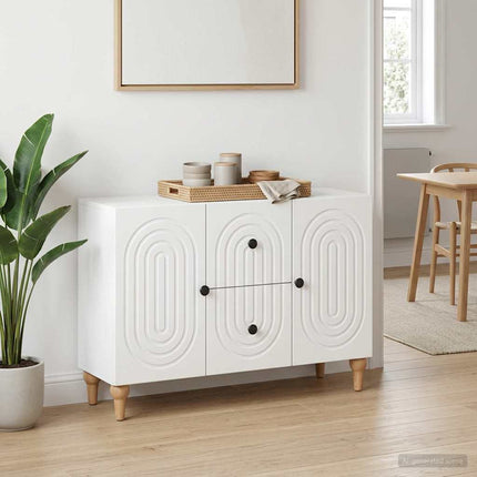 TV-skåp med låda Vit 89 x 34,5 x 60 cm Konstruerat trä