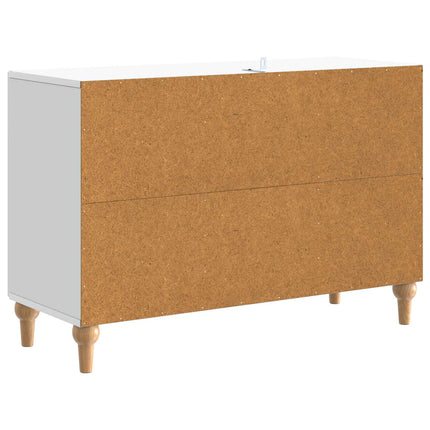 TV-skåp med låda Vit 89 x 34,5 x 60 cm Konstruerat trä