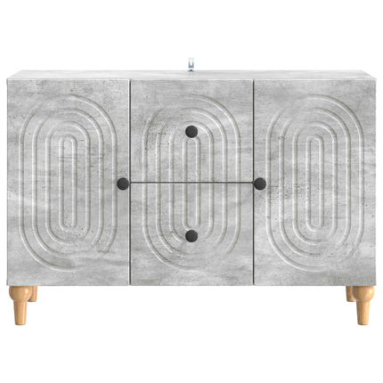 TV-skåp med låda Betonggrå 89 x 34,5 x 60 cm Konstruerat trä