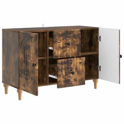 TV-skåp Rökt ek 89 x 34,5 x 60 cm Konstruerat trä