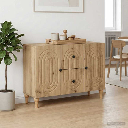TV-skåp Artisan-ek 89 x 34,5 x 60 cm Konstruerat trä